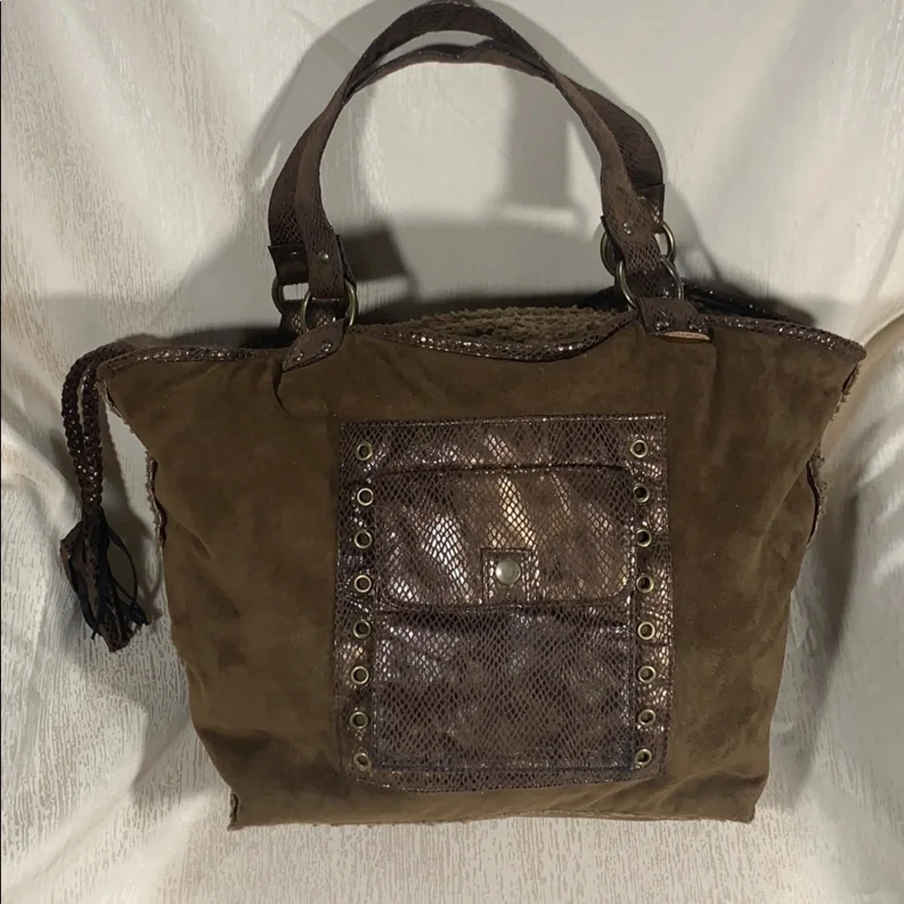 Vintage Suede Bohemian Style Handbag